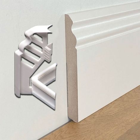 Kit N.5 Proteggiangoli esterni coordinati ai nostri Battiscopa in fibra di legno bianchi-Ducale 120x15 fibra di legno SKU-6077 bianco (1/2)