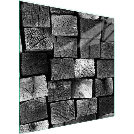 GLASSCHUTZPLATTE FÜR HERD 50x52 HOLZ
