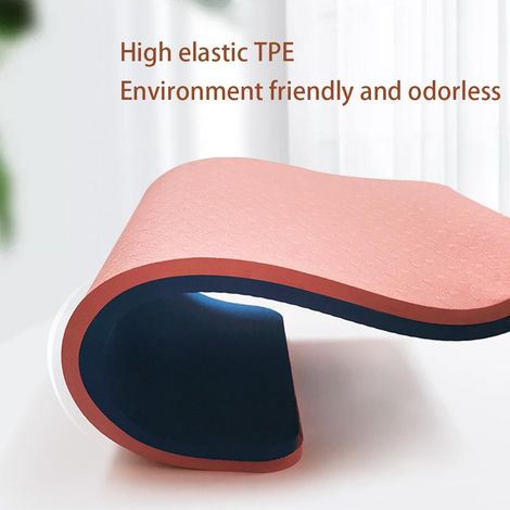 Tapis de Yoga en TPE Antidérapant - Léger, Portable pour Pilates, Fitness et Entraînement à Domicile