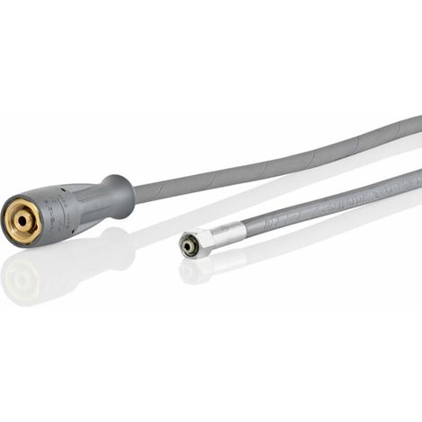 Tuyau haute pression Kränzle en treillis d'acier 15 m NW 6 210 bar 1SN Version alimentaire gris/bleu pour K 1151 T et quadro small
