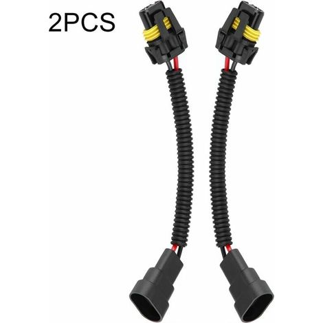 parts 9005/9006 fog light extension wiring harness sockets connector adapter (1/5)