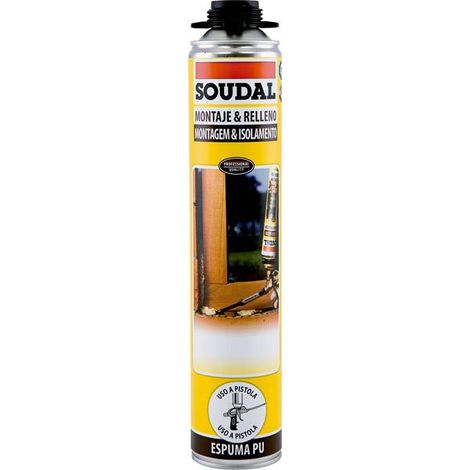 Espuma pistola clasica 750ml 115798 soudal (1/6)
