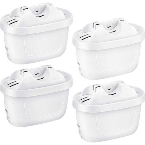 4 Pack Brita Cartouche Filtre, compatibles Brita maxtra Mava elemaris XL Carafe Filtrante, 3 étapes de filtration (1/5)