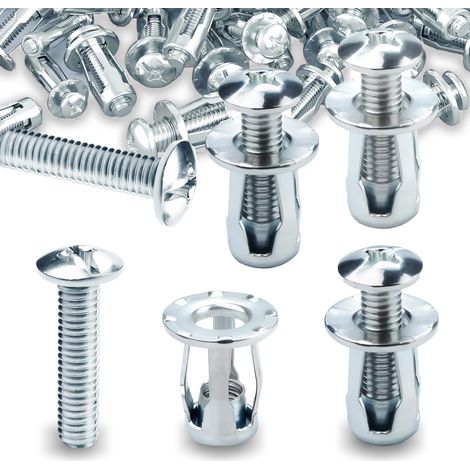 30 Pcs Chevilles Métalliques Galvanisées, M5x25 Chevilles à Expansion en Métal, Expansion Petal Cavity Wall Anchor Series Kit for Home Renovation and Fixing of Cavity Walls and Plasterboard Walls (1/5)