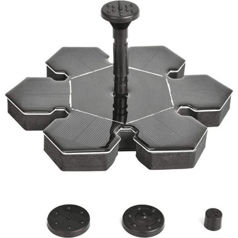 Pompe à Eau Solaire,Fontaine Solaire,1.5W Pompe de Fontaine Solaire,Pompe Extérieure,Mini Fontaine à Eau Solaire  pour Jardin, Bassin,Baignoire d'oiseaux