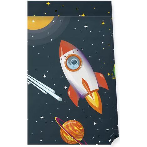 Weltraumraketen-Galaxie-Papiertüten, 4 Stück