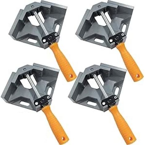 4er-Pack Winkelverbinder 90°, Eckverbinder aus Aluminiumlegierung, mit Schwenkarm, Einhebelmischer, Winkelklemme für die Holzbearbeitung (1/5)