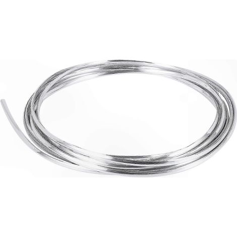 Baguette de protection de bord de portière de voiture argentée de 6 m (20 pi), finition chromée, anti-rayures (1/5)
