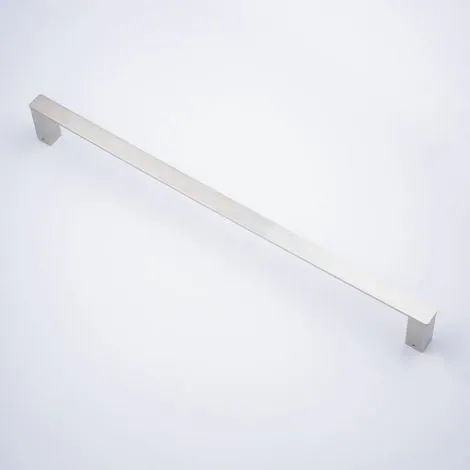 Serbie – Porte-serviettes de salle de bain en acier inoxydable SUS304 – Finition nickel brossé – Longueur 50 cm – Montage facile inclus (1/3)