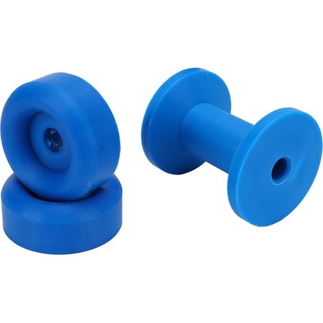 Lot de 3 rouleaux d'arrêt d'étrave pour remorque, en PVC bleu résistant à l'usure et étanche, pour bateau (1/5)