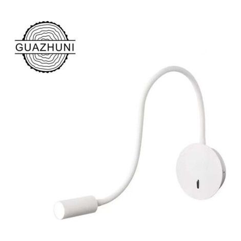 Applique murale Liseuse Applique Murale 3W LED 3000K Lampe de Lecture Col de Cygne Lampe, （Blanc） (1/5)