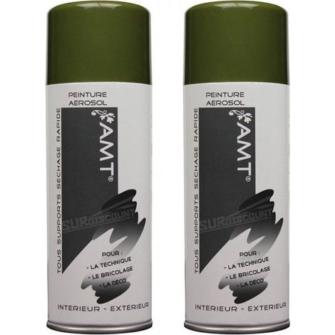 Bombe de Peinture - AMT - Jingle - 330ml - Lot de 2 - Acrylique Intérieur/Extérieur (1/2)