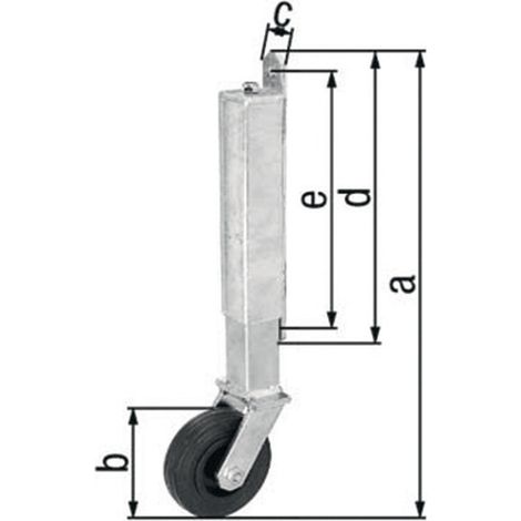 Rotella di ritorno STA versione per porte fino a 70 kg, diametro 400 mm