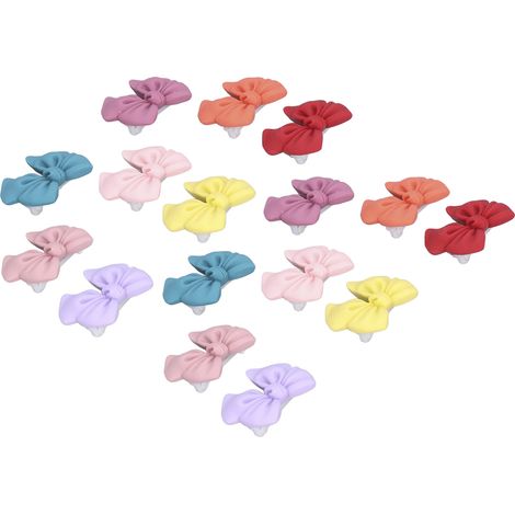 Lot de 16 nœuds papillon mignons pour poils d'animaux, avec pince en plastique, pour chiens, chats et lapins. (1/5)