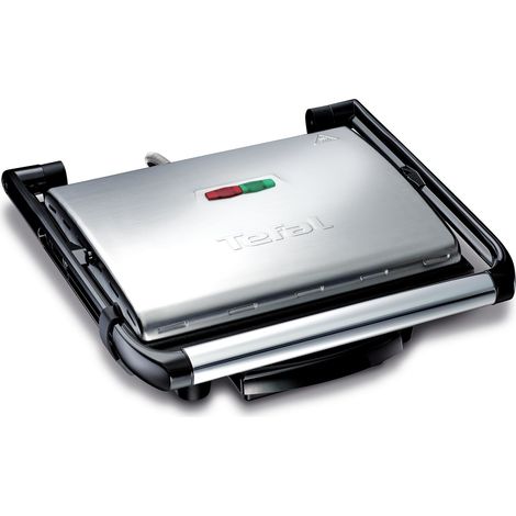 Tefal – Grill électrique 2000W – Plaques anti-adhésives – Dimensions 363x332x108mm – Rangement vertical – Compatible viandes, poissons, légumes, paninis (1/10)