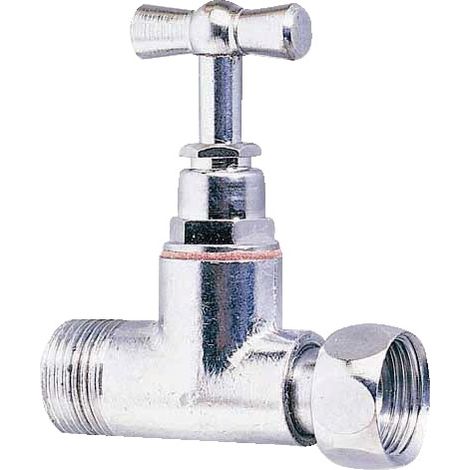 Robinet WC droit chromé à potence 12x17