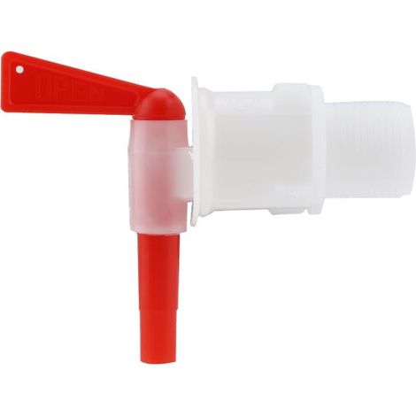 Grifo de fermentación de plástico apto para uso alimentario para cubos de elaboración de cerveza y vino, válvula de llenado (1/5)