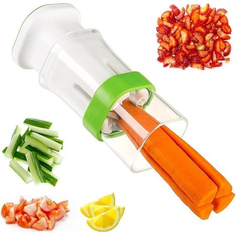 Coupe Concombre Mandoline Outil Cuisine - Coupe-legumes Manuelle Multifonctionnel Lame Acier Inoxydable Fruits, Carottes, Fraises, Tomates, Courgettes (1/5)