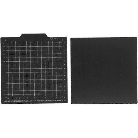 Plateau magnétique flexible 2 faces en acier à ressort pour impression 3D, lit chauffant 180x180mm, feuille interchangeable pour imprimante, accessoire de précision (1/4)