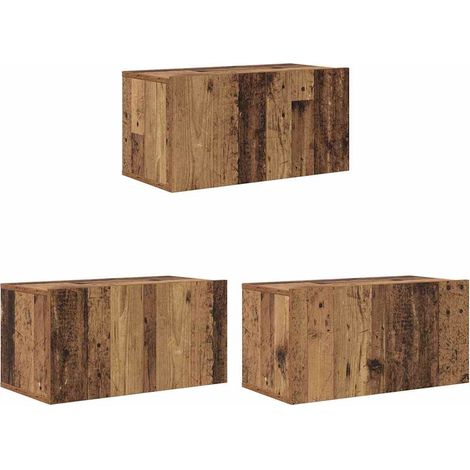 Maison Exclusive - Set mobile TV 3 pcs Marrone 60 x 30 x 30 cm Legno multistrato