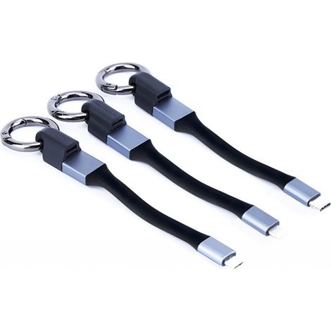 Câble Lightning court et coloré pour iPhone, chargeur USB de 12,7 cm (5 pouces) pour la synchronisation et la charge des données, idéal pour les hommes et les femmes en extérieur. (1/4)