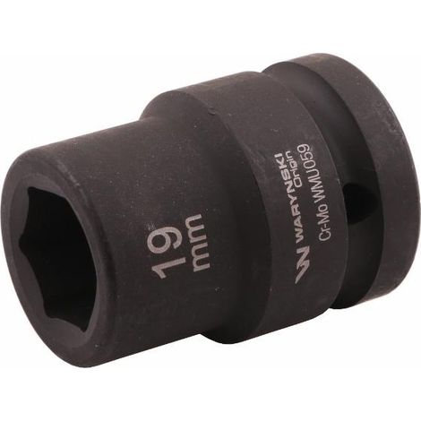 Vaso de impacto hexagonal 3/4". 19 mm. CrMo. DIN 3129. Waryński (1/3)