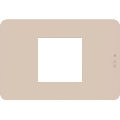 Placca 2 moduli Ritual tecnopolimero serie MatixGo BTICINO JA4819TR