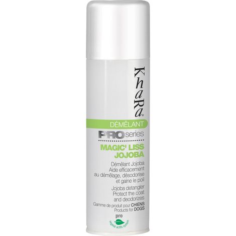 Démêlant pour chiens en spray – Huile de jojoba – Évite le feutrage – 300ml – Odeur agréable pour désodoriser le poil – Chadog