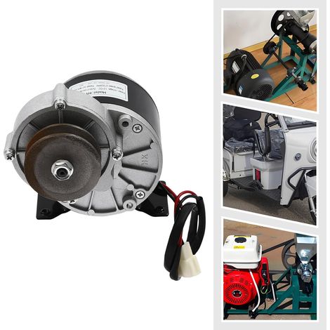 Moteur à engrenages, moteur de réduction 250W 12V, moteur de réduction avec type de poulie pour scooter, vélo électrique, voiture électrique, tricycle