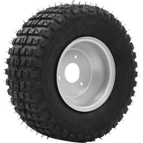 Pneu 16x8-7 avec moyeu, caoutchouc antidérapant universel, réduit vibrations et bruit, pour quad UTV tondeuse à gazon (1/5)
