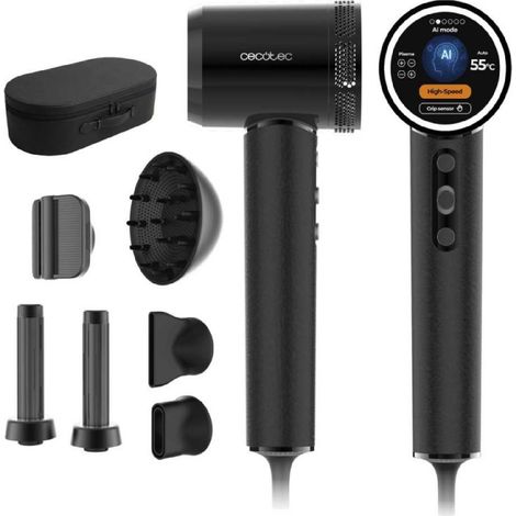 Cecotec Secador de Pelo DryGlam Waves i-Sensor Pro. 1600W, Motor Brushless, Tecnología Infrarrojos, Sensor de Distancia (1/5)