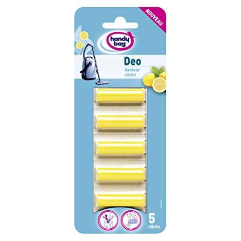 Handy Bag Déo Sticks - Bastoncini profumati per aspirapolvere con sacchetto, 5 pezzi (1/3)