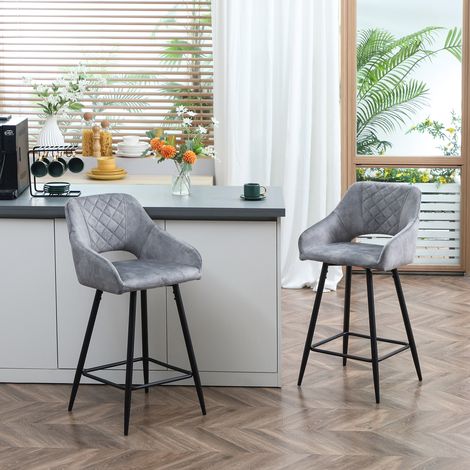 Ensemble de deux tables gigognes, design industriel, structure en acier noir, plateau imitation bois