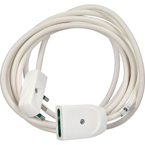 cavo prolunga 3 metri bianco 3g1+spina piatta - vimar. (1/3)