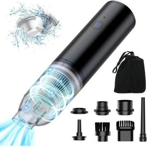 Aumotop Powerful Handheld Vacuum Cleaner 8000PA Car Vacuum Cleaner 100W Cordless Vacuum Cleaner 7 in 1 Multifunction Vacuum Cleaner for Home, Dust Collector, Air Pump, Vacuum Cleaner Bag, HEPA Filter  (1/4)