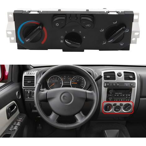 HVAC-Klimasteuermodul, Klimaanlagen- und Heizungsbedienfeld, passend für Chevy Colorado GMC Canyon 2004–2012, ersetzt Nr. 25841856, 15113185, 15238515, 15858833