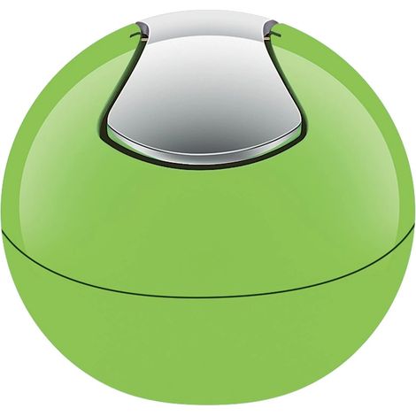 Spirella pattumiera da Bagno Contenitore cosmetico 1 litro Finitura Lucida o Opaca Coperchio Basculante pattumiera da Tavolo pattumiera Verde (1/4)