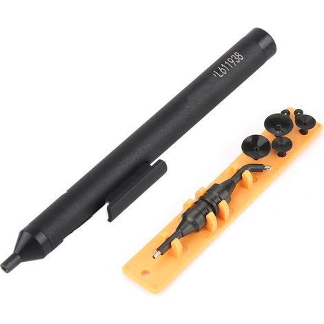 Stylo à ventouses.Aspiration Stylo Vacuum Suction Pen L611938 Kit de Ramassage de la Succion Manuelle avec 6 Ventouses 2 Embouts d'aspiration pour IC SMD Ventouse A (1/5)