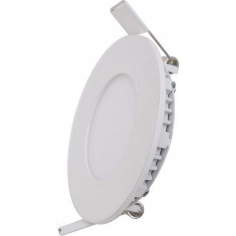 Downlight Dalle LED 6W Extra Plate Ronde BLANC - Blanc Neutre  - SILUMEN