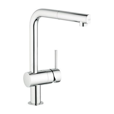 [NEUWERTIG] B-Ware GROHE Küchenarmatur Wasserhahn Spültischarmatur MINTA Chrom mit Handbrause (1/2)
