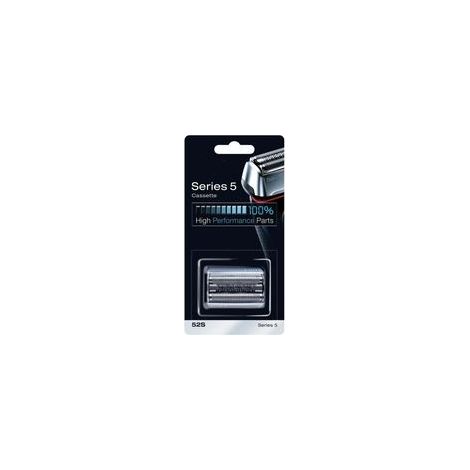 Ersatzscherkopf für Braun Series 5, silbern, passt zu Elektrorasierern Modell 52S-Kompatibles Produkt