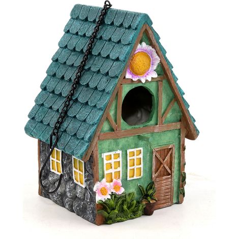 Nichoir d'extérieur, 15,5 x 13 x 21,4 cm, chaleureux pour l'hiver, décoration de jardin (1/3)