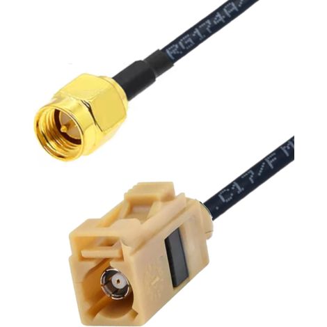 Cavo di collegamento Fakra con presa K / connettore SMA RG174 da 20 cm