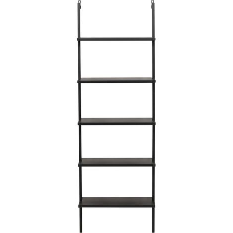 Étagère en métal H183cm - Noir - Caracas (1/8)