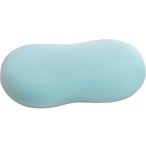 Oreiller en mousse à mémoire de forme, doux et à rebond lent, appui-tête bleu pour usage domestique-AquaForge (1/5)
