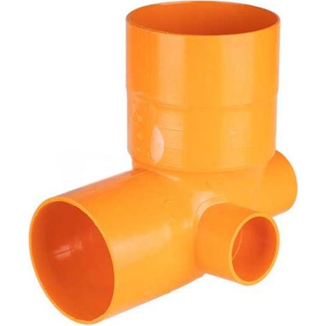 Curva wc - tipo alto in pvc : Modello - 2 attacchi (posteriore + sinistro) Ø50