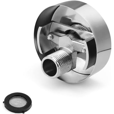 Robinet de Coin à Vis Excentrique, Adaptateur D'angle de Douche, avec Vis Excentrique, Rotule Pivotante en Laiton, pour Connecter des Pommes de Douche et Des Conduites D'eau (1/5)