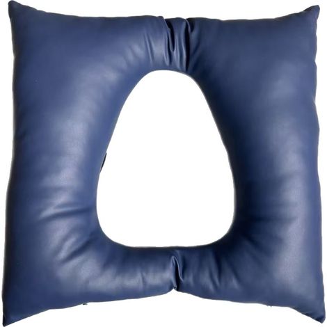 Cojines para silla inodoro, cojín cuadrado impermeable de PP antiescaras para personas mayores, cojín portátil para sillón. (1/5)