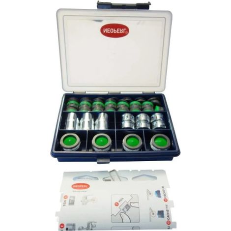 Box di manutenzione con 31 aeratori da 7,5 a 9L/min.