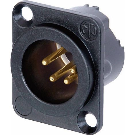 Neutrik NC4MD-LX-B Connettore XLR Spina a pannello contatti diritti Numero Poli (num): 4 Nero 1 pz.